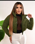 Chaqueta Acolchada Verde Militar