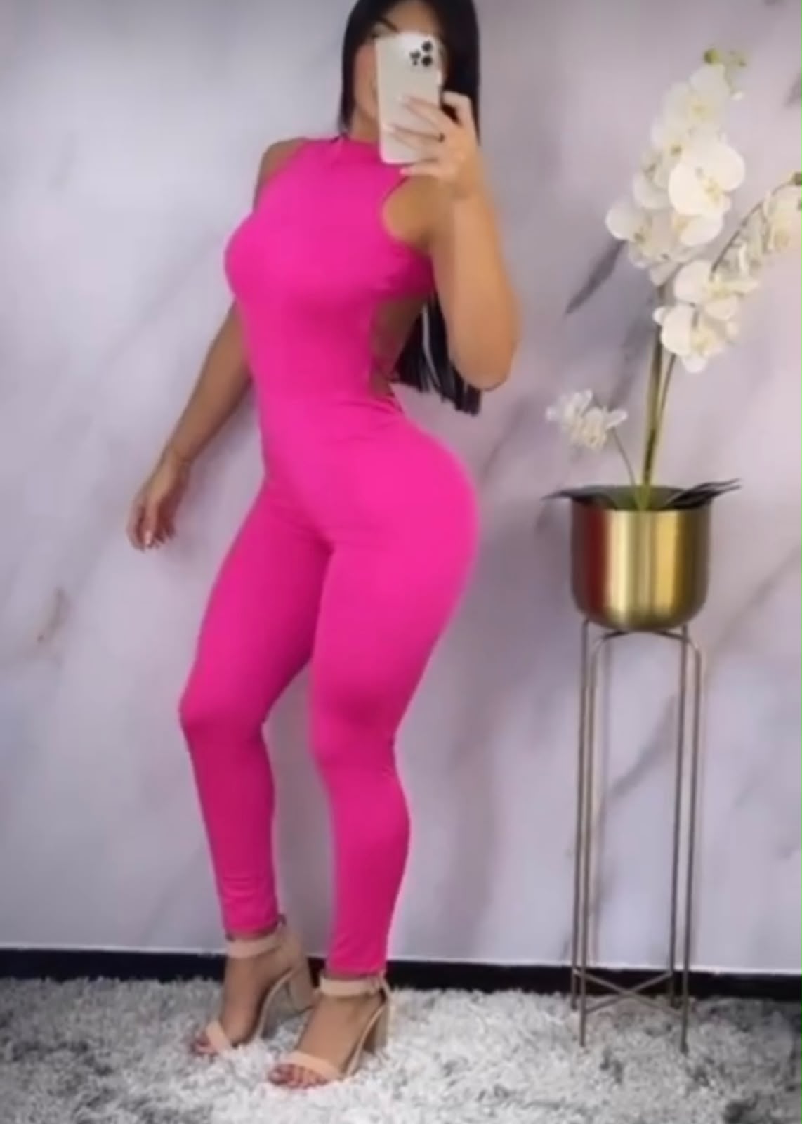 Enterizo Fucsia Espalda Descubierta